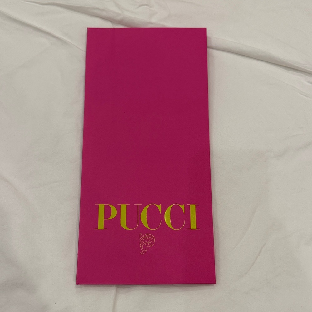 100% Authentic Pucci Pink and Yellow Paper Box/Pouch.